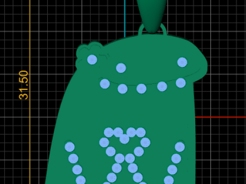 Top Quality Initial Name Letter Necklace PENDANT 3D-printmodel