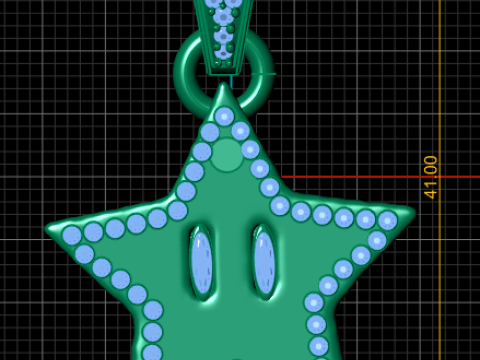 Star Shape Pendant Necklace PENDANT 3D 打印模型