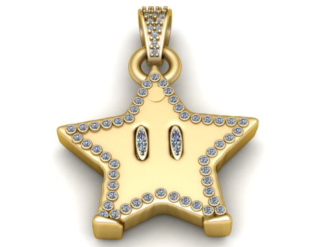 Star Shape Pendant Necklace PENDANT 3D 打印模型