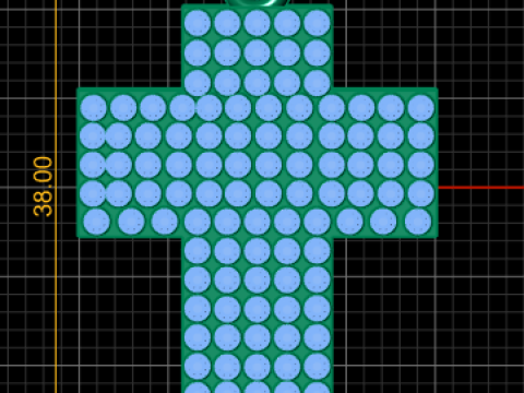 Cross Pendant Model Cetak 3D