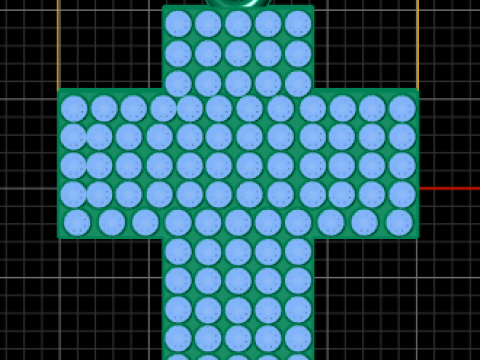 Cross Pendant Model Cetak 3D