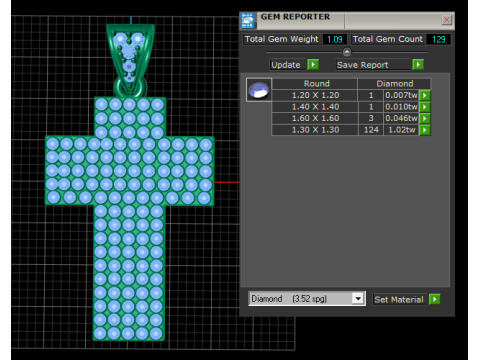 Cross Pendant Model Cetak 3D