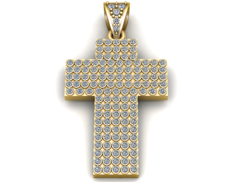 Cross Pendant Model Cetak 3D