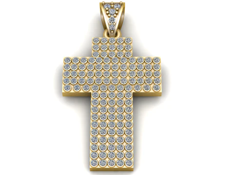 Cross Pendant 3D Print Model
