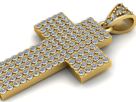 Cross Pendant 3D Print Model