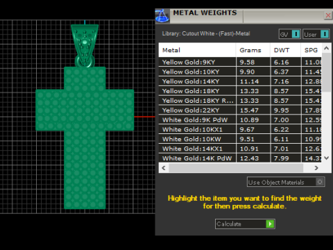 Cross Pendant Model Cetak 3D