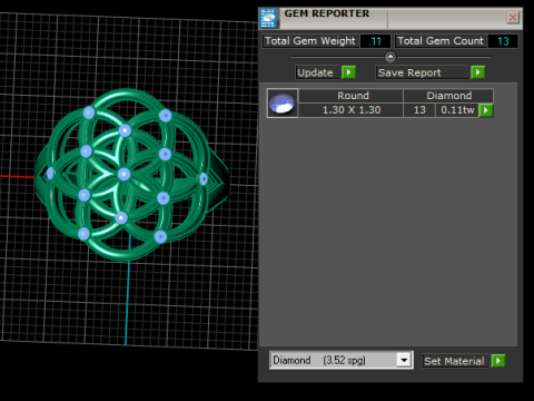 Qiming Sacred Geometry Flower Of Life Ring Female PENDANT 3D Baskı Modeli