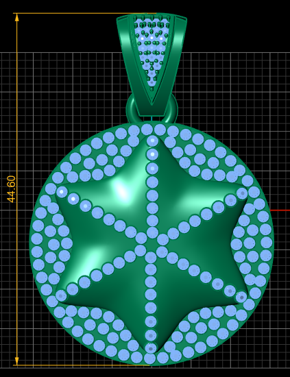 Treasure Jewels Shine Gold PENDANT 3D Print Model .c4d .max .obj .3ds .fbx .stl .blend