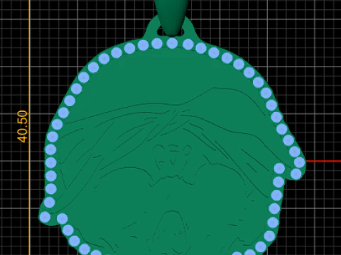 Grim Reaper The Lord of Death Pendant 3D Print Model