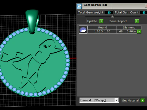 Sakura Flower Silver PendanSakura Flower Silver Pendant 3D Print Model