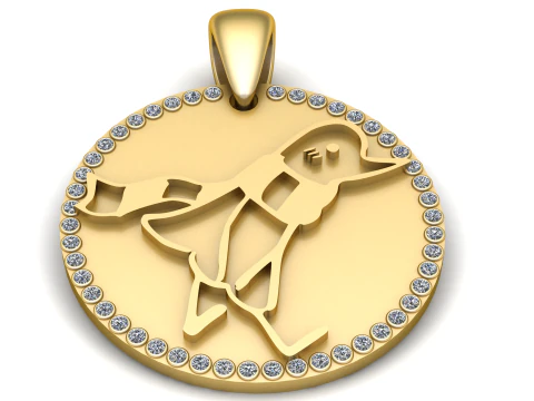 Sakura Flower Silver PendanSakura Flower Silver Pendant 3D Print Model