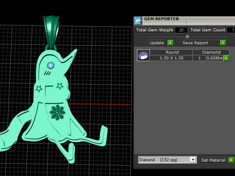 Pamiętnik Pozłacany wisiorek Model do druku 3D