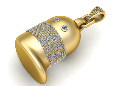 Męskie wisiorki w kształcie dzwonu Aokaishen Model do druku 3D