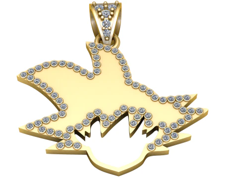 Ювелирные изделия Новый кулон с мультяшным рисунком 3D Принт Модель