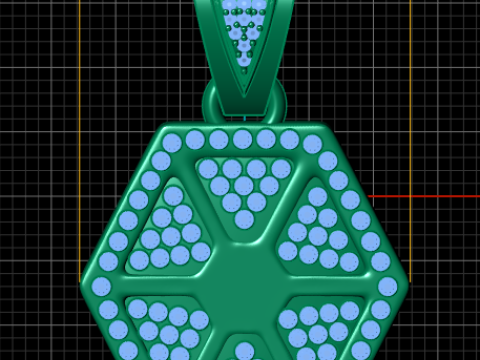 Ordene Colgante de Mujer Quanna pendant 3Dプリントモデル