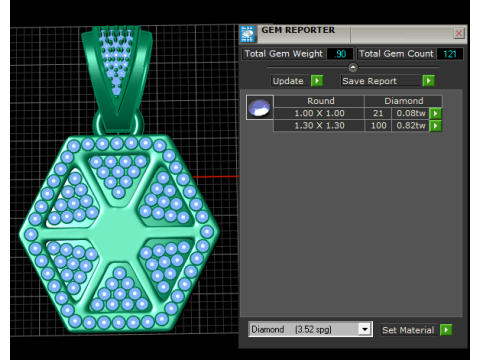 Ordene Colgante de Mujer Quanna pendant 3Dプリントモデル