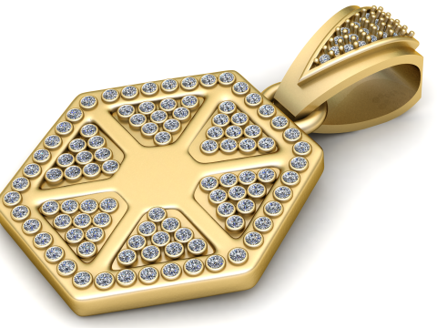 Ordene Colgante de Mujer Quanna pendant 3Dプリントモデル