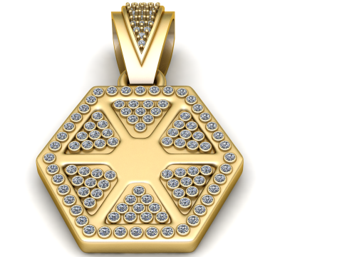 Ordene Colgante de Mujer Quanna pendant 3Dプリントモデル