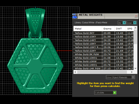 Ordene Colgante de Mujer Quanna pendant 3Dプリントモデル