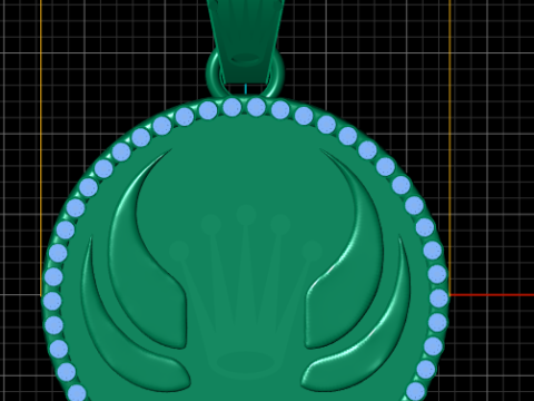 Style Medallion Sterling Silver Necklace pendant 3D Принт Модель
