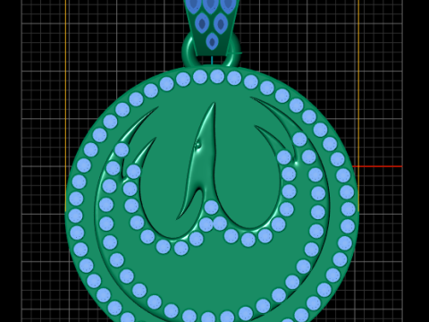 My Shape Wolf Animal Necklace pendant 3Dプリントモデル