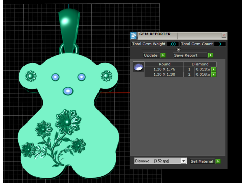 Bear Necklace Tous pendant 3D Print Model