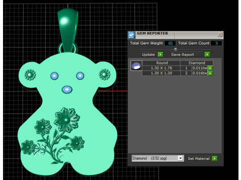 Bear Necklace Tous pendant 3D Print Model