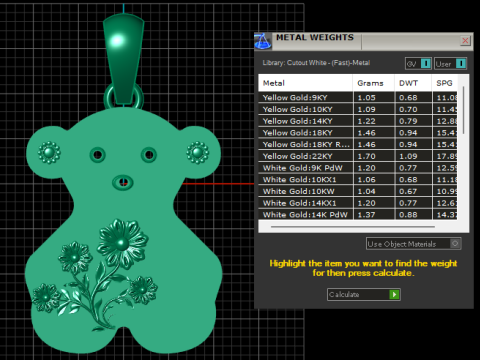 Bear Necklace Tous pendant 3D Print Model