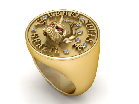 Luxury hip hop style stainless steel pendant Modello di stampa 3D