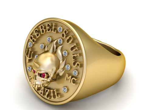 Luxury hip hop style stainless steel pendant Modello di stampa 3D