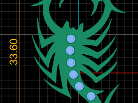 Shop pendant scorpio pendant 3D-printmodel