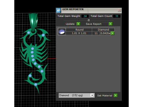 Shop pendant scorpio pendant 3D-printmodel