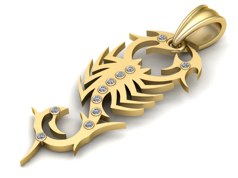 Shop pendant scorpio pendant 3D Print Model