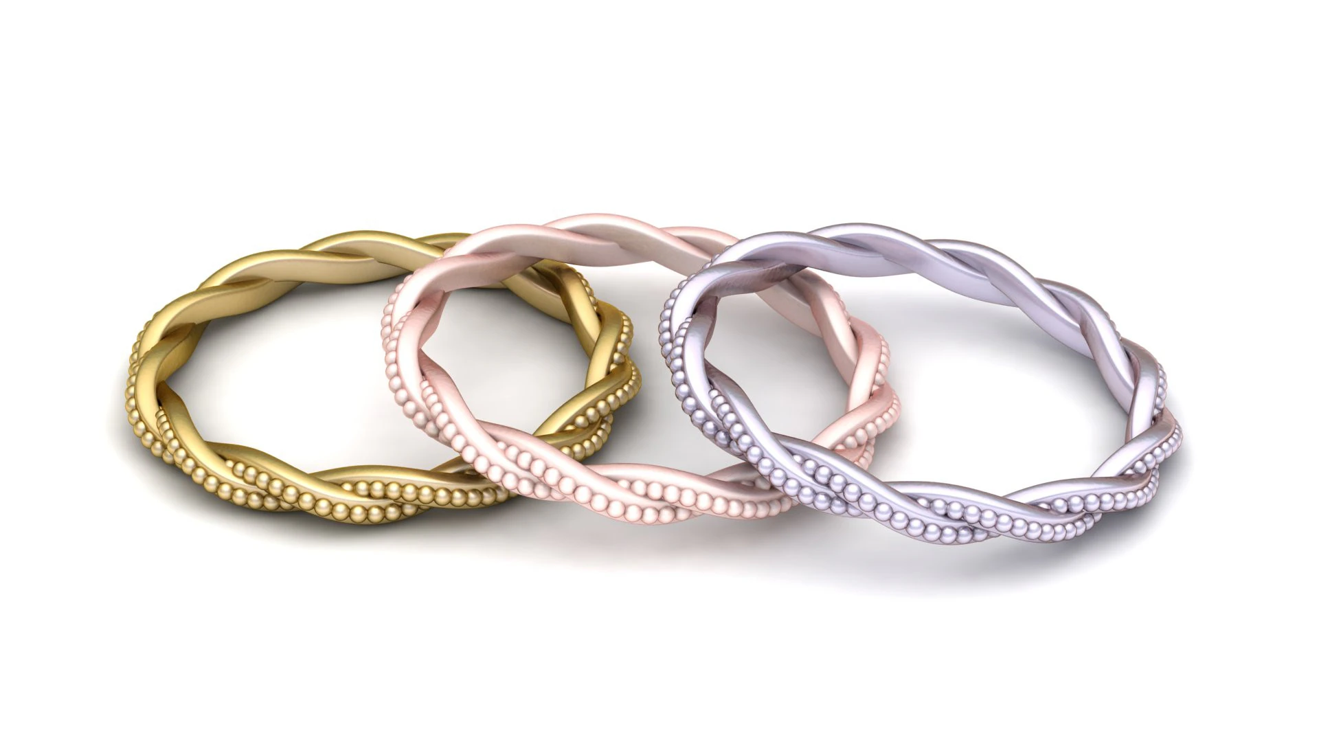 Stacking Your Wedding Rings pendant 3D Print Model .c4d .max .obj .3ds .fbx .stl .blend 