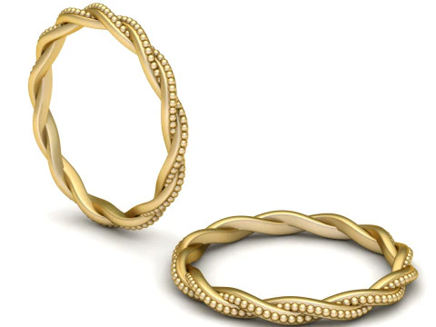 Stacking Your Wedding Rings pendant 3D Print Model