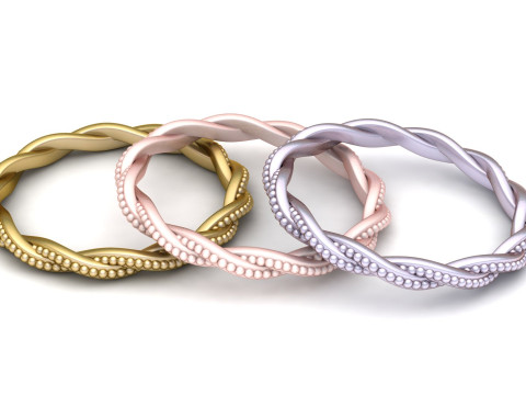 Stacking Your Wedding Rings pendant 3D Print Model