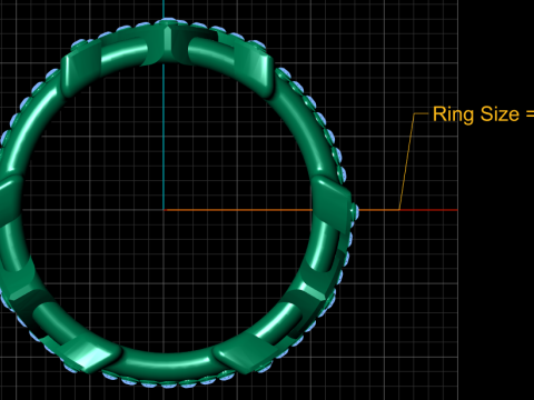 Wedding rings pendant 3D Print Model