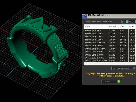 Wedding rings pendant 3D Print Model