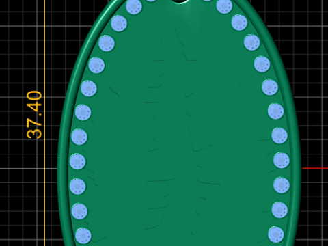 Virgin Mary Necklace Pendant 3D Print Model