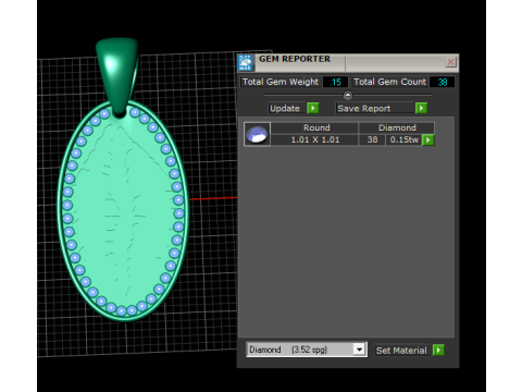 Virgin Mary Necklace Pendant 3D Print Model