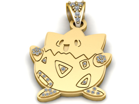 Free STL file Pikachu Crysta pendant 3D 打印模型