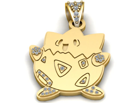 Archivo STL gratuito Colgante Pikachu Crysta Modelo de impresión 3D