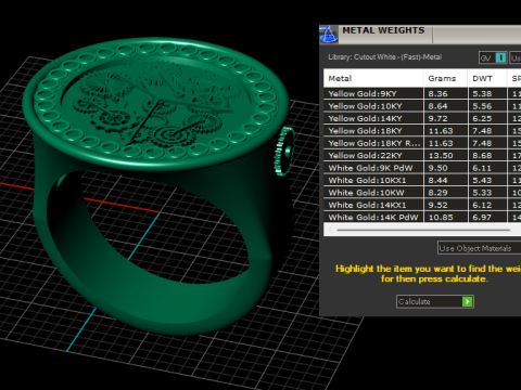 Astronomical Clock Ring Azte pendant 3D Baskı Modeli