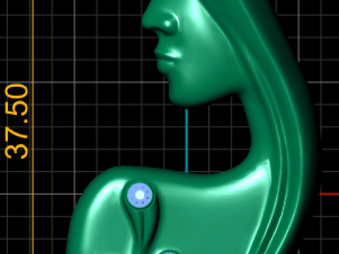 Buy Yellow Gold Necklaces pendant 3D Print Model