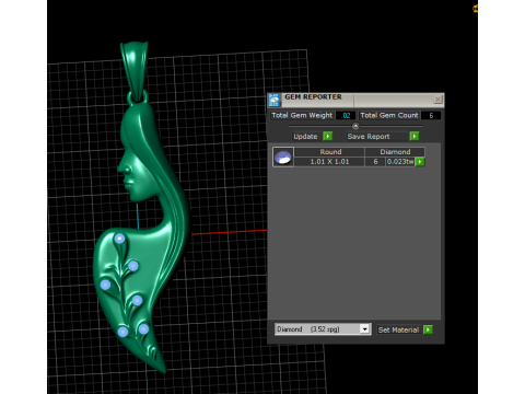 Buy Yellow Gold Necklaces pendant 3D Print Model