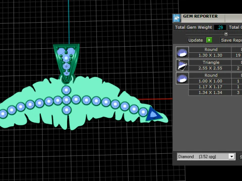Rhinoceros 3D- Project text pendant 3D Print Model