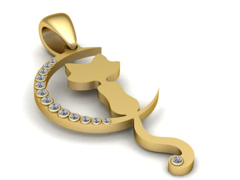 VisioN ShopDOTIFI Edelstahl-Halskette f&uuml;r Damen und Herren 3D Druckmodell