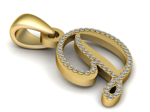 Personalized Necklace pendant 3D Принт Модель