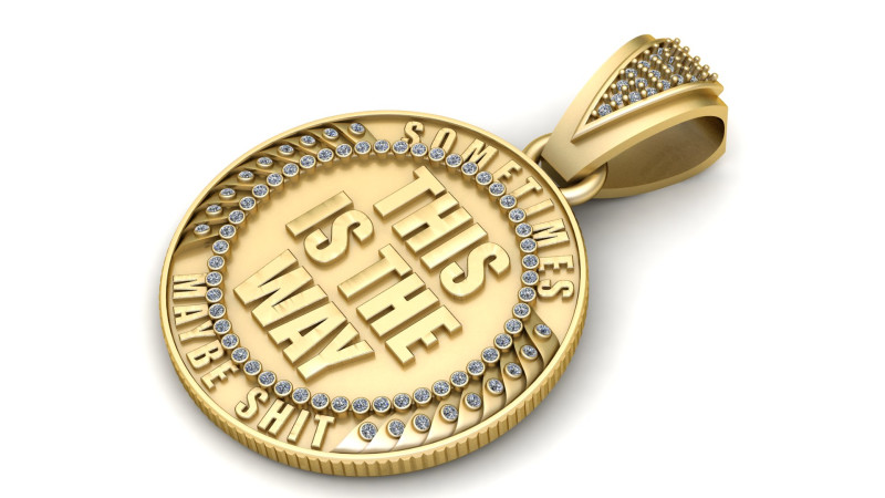 Men Women Hip Hop STAY pendant Modello di stampa 3D .c4d .max .obj .3ds .fbx .stl .blend
