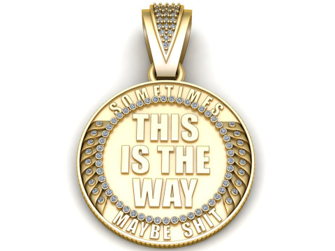 Men Women Hip Hop STAY pendant Modello di stampa 3D
